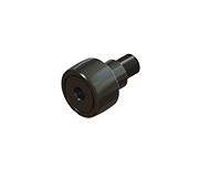 Sealed stud-mount cam follower bearing with hex hole and crowned outer diameter