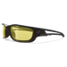 Edge Eyewear Kazbek XL SK-XL112 safety glasses with wide black frame and yellow lens