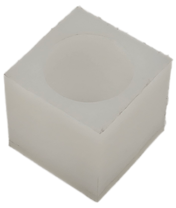 1"SQx3/4"Round Idle Inserts White UHMW