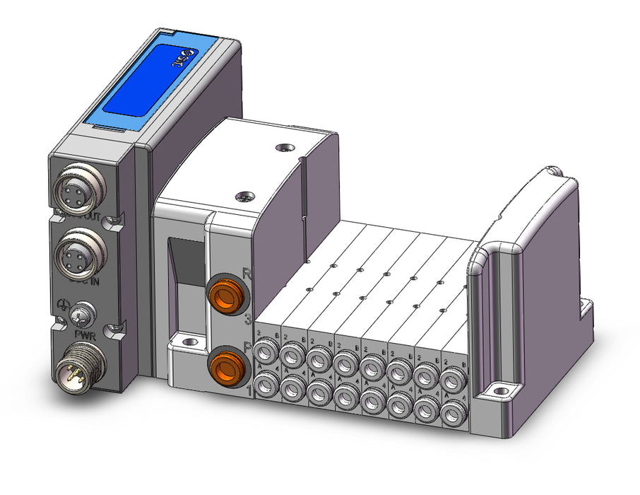SS0750-08C4N7SFA Plug-In Type Stacking Manifold