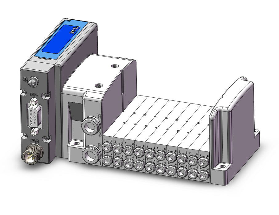 SS0750-10C4C8SNCN Plug-In Type Stacking Manifold