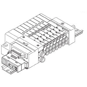 SS5Q23-SB08-D-Q Mfld, Plug-In Unit