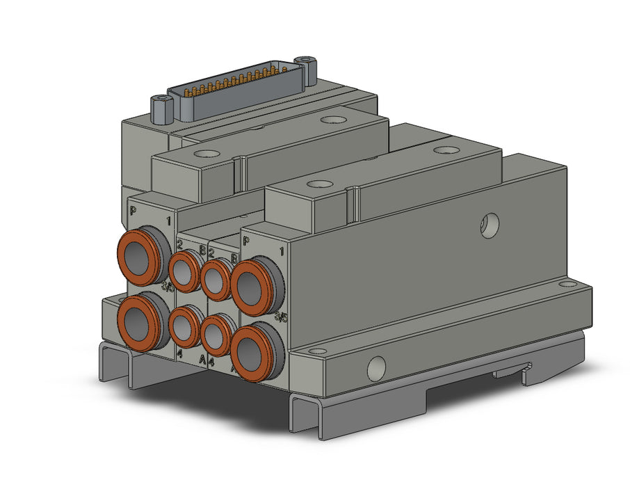 SS5V1-10FD1-02B-C6-D0 5 Port Solenoid Valve Manifold