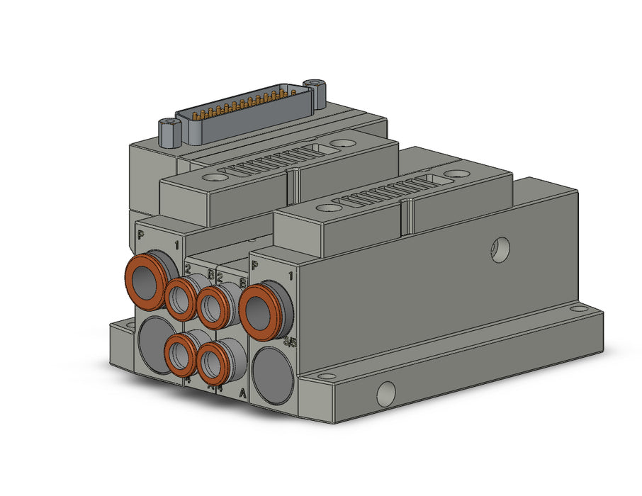 SS5V1-10FD1-02BS-N7 5 Port Solenoid Valve Manifold