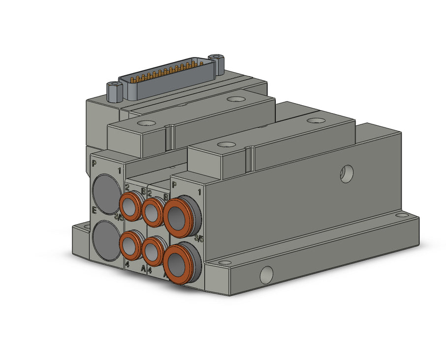 SS5V1-10FD1-02U-C6 5 Port Solenoid Valve Manifold