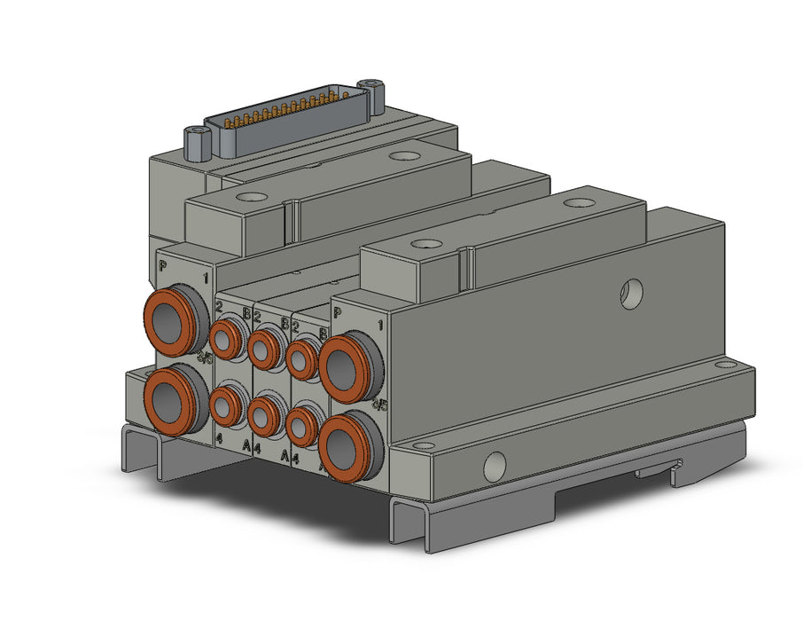 SS5V1-10FD1-03B-C4-D0 5 Port Solenoid Valve Manifold