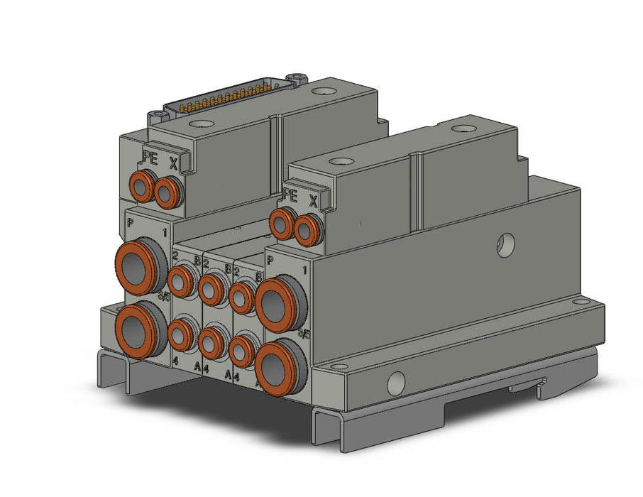 SS5V1-10FD1-03BR-C4-D0 5 Port Solenoid Valve Manifold