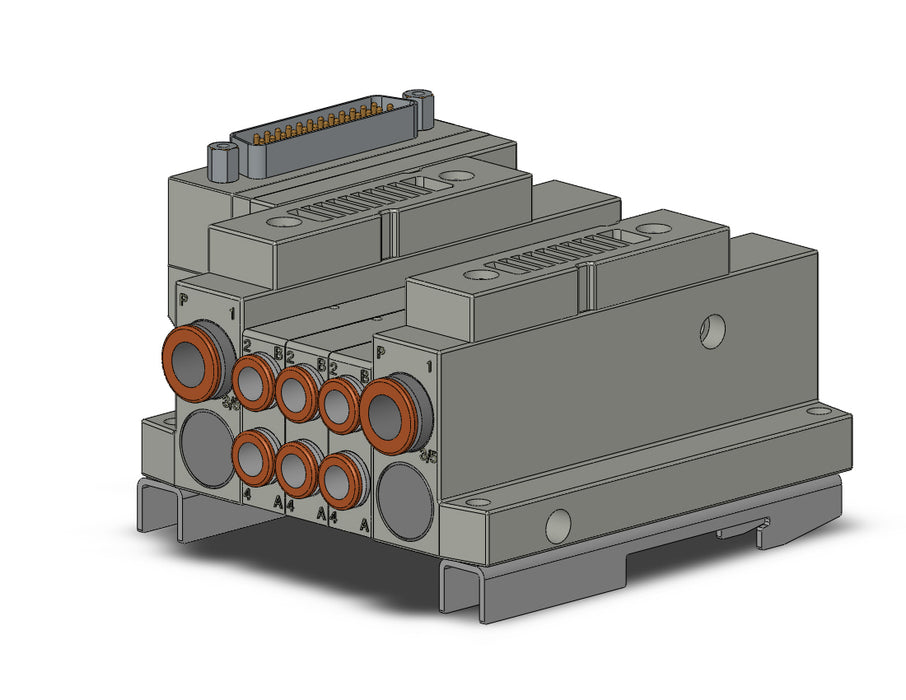 SS5V1-10FD1-03BS-C6-D0 5 Port Solenoid Valve Manifold
