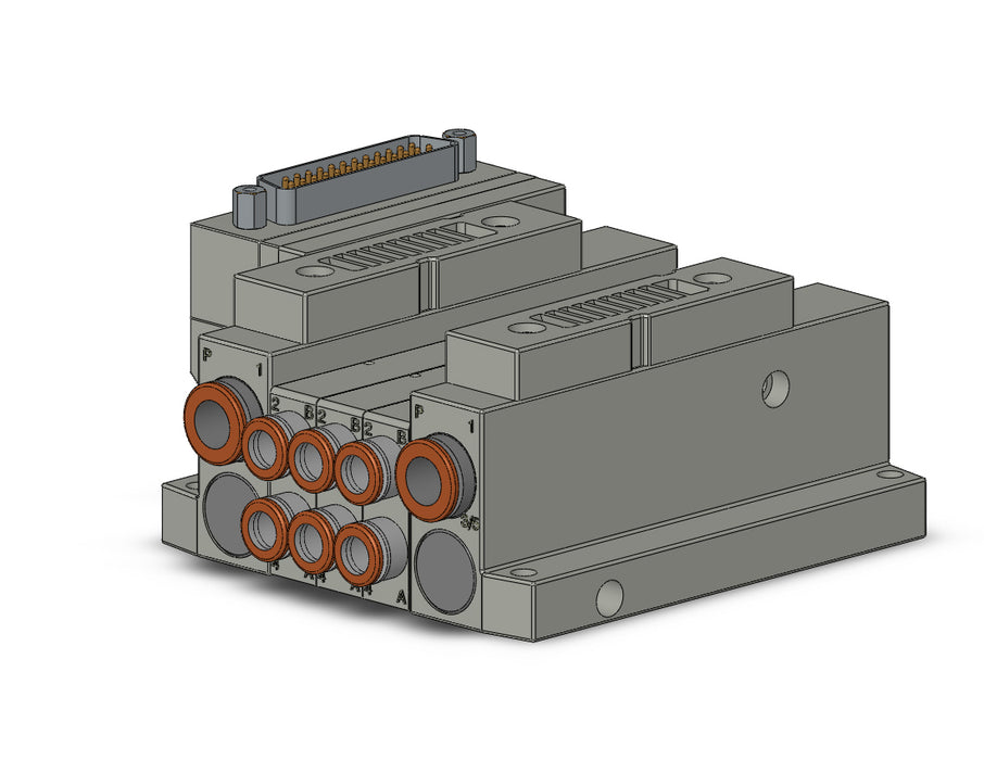 SS5V1-10FD1-03BS-N7 5 Port Solenoid Valve Manifold