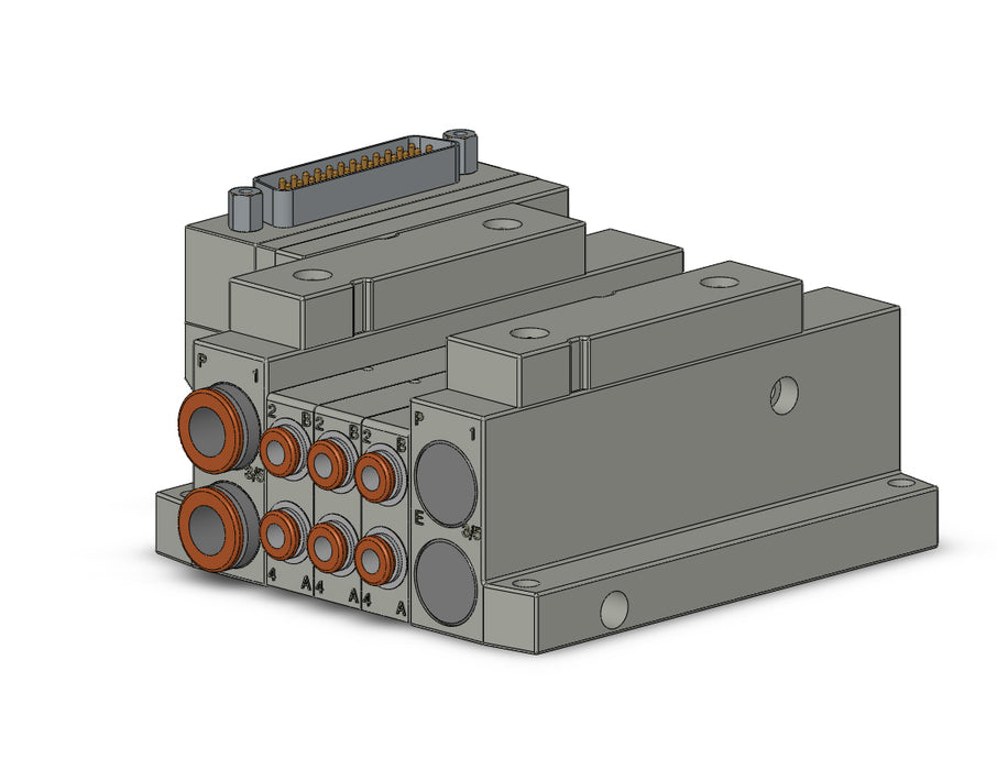 SS5V1-10FD1-03D-C4 5 Port Solenoid Valve Manifold