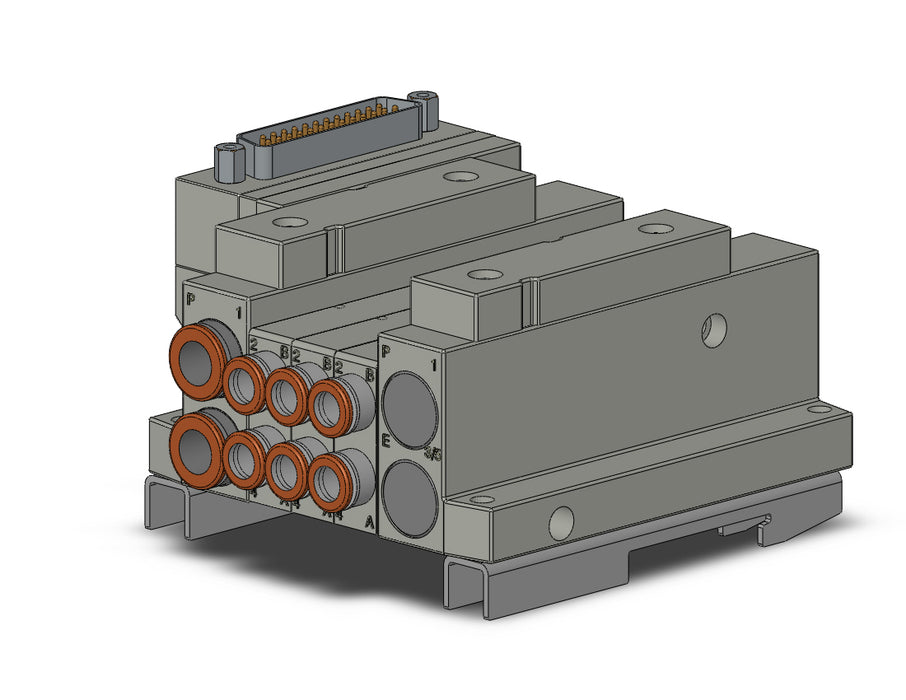 SS5V1-10FD1-03D-N7-D0 5 Port Solenoid Valve Manifold