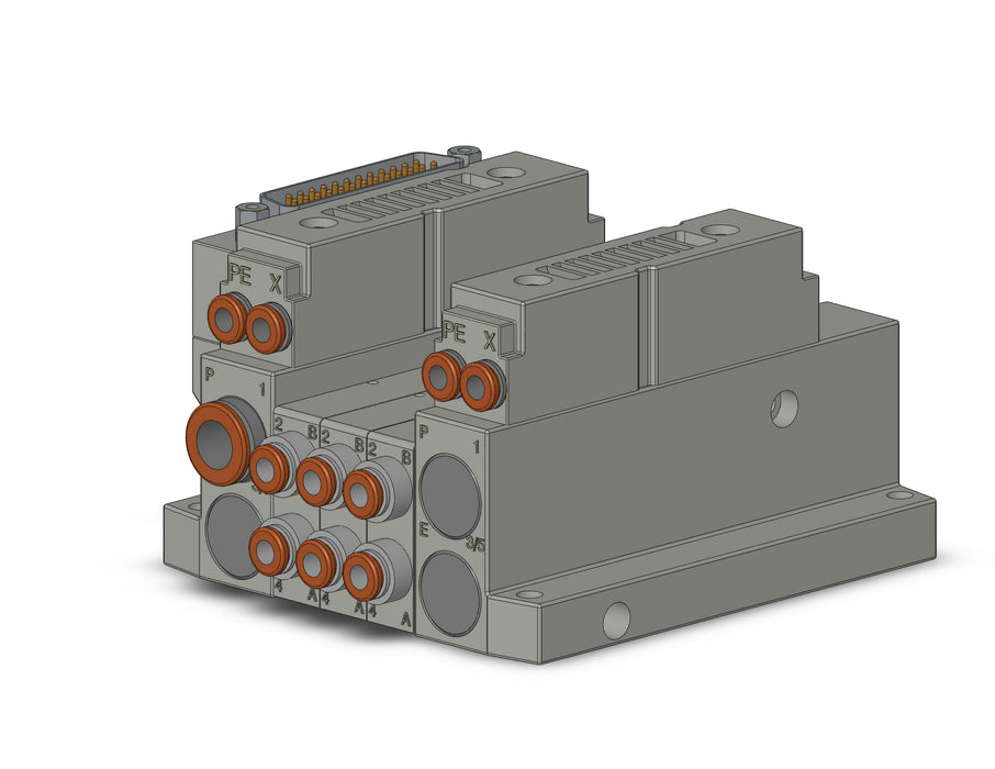 SS5V1-10FD1-03DRS-N3 5 Port Solenoid Valve Manifold