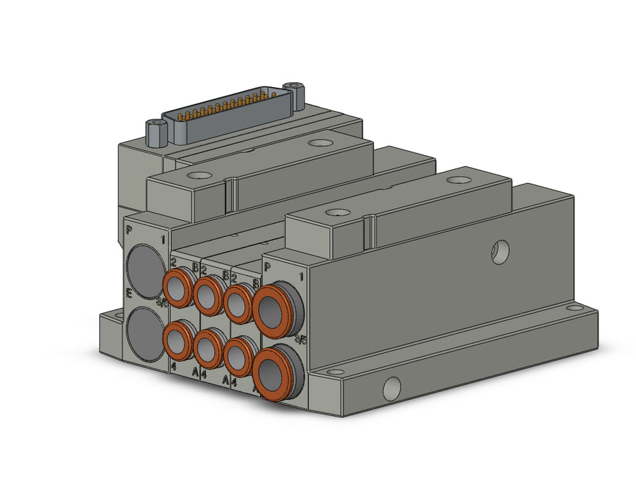 SS5V1-10FD1-03U-C6 5 Port Solenoid Valve Manifold