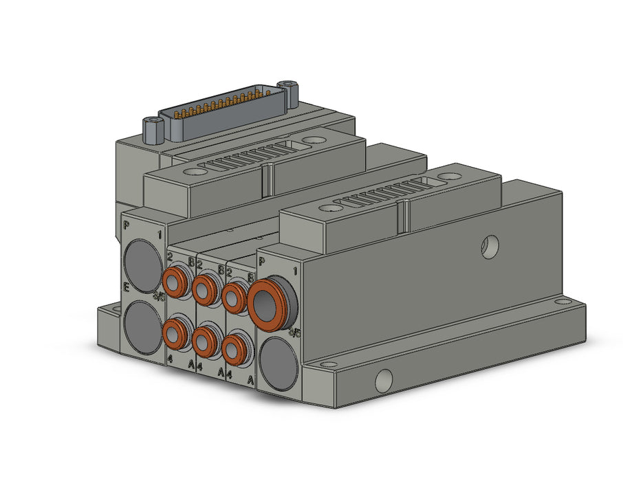 SS5V1-10FD1-03US-C4 5 Port Solenoid Valve Manifold