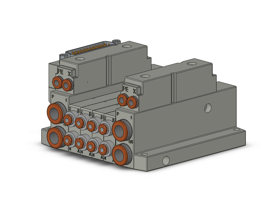 SS5V1-10FD1-04BR-N1 5 Port Solenoid Valve Manifold