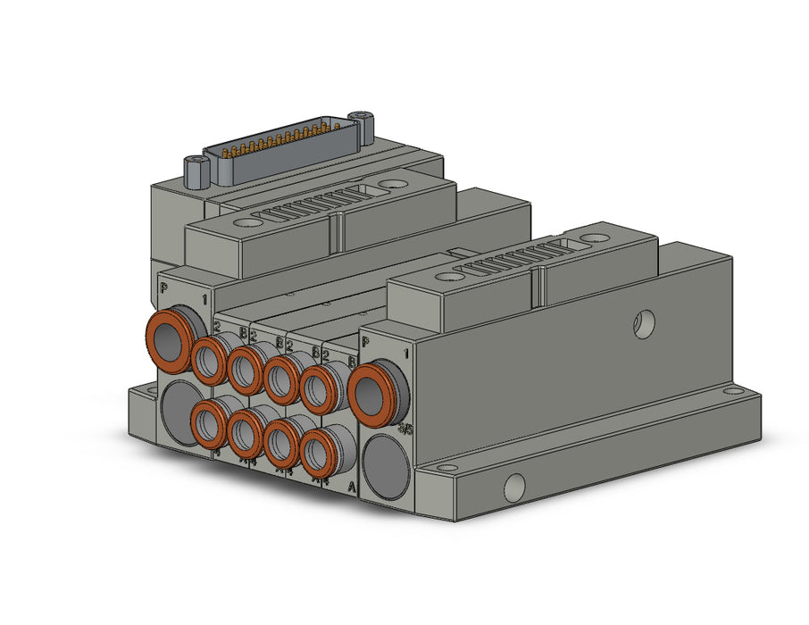 SS5V1-10FD1-04BS-N7 5 Port Solenoid Valve Manifold