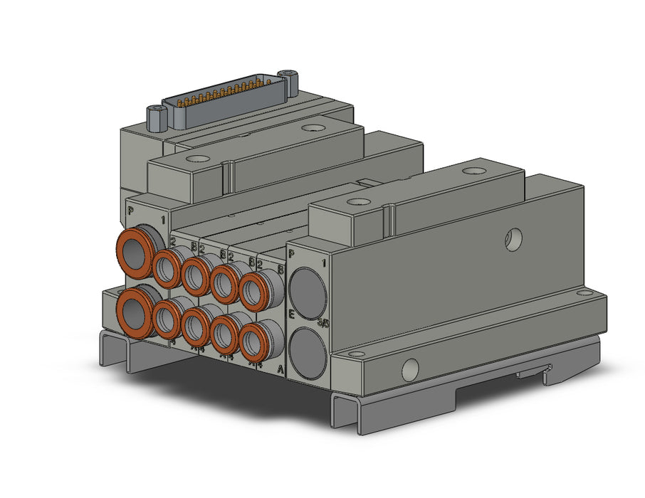 SS5V1-10FD1-04D-N7-D0 5 Port Solenoid Valve Manifold