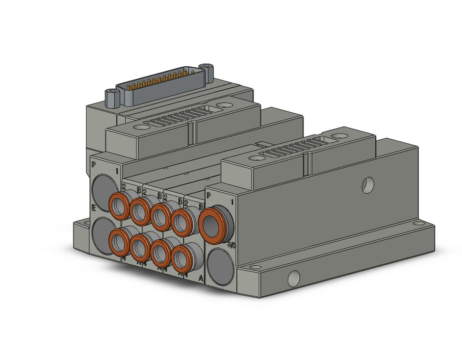 SS5V1-10FD1-04US-N7 5 Port Solenoid Valve Manifold