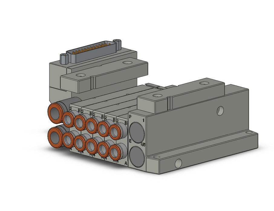 SS5V1-10FD1-05D-N7 5 Port Solenoid Valve Manifold