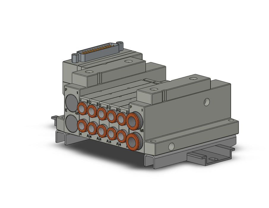 SS5V1-10FD1-05U-C6-D 5 Port Solenoid Valve Manifold