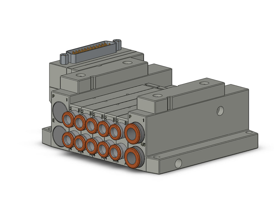 SS5V1-10FD1-05U-N7 5 Port Solenoid Valve Manifold