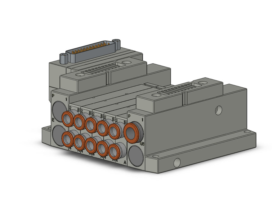 SS5V1-10FD1-05US-N7 5 Port Solenoid Valve Manifold