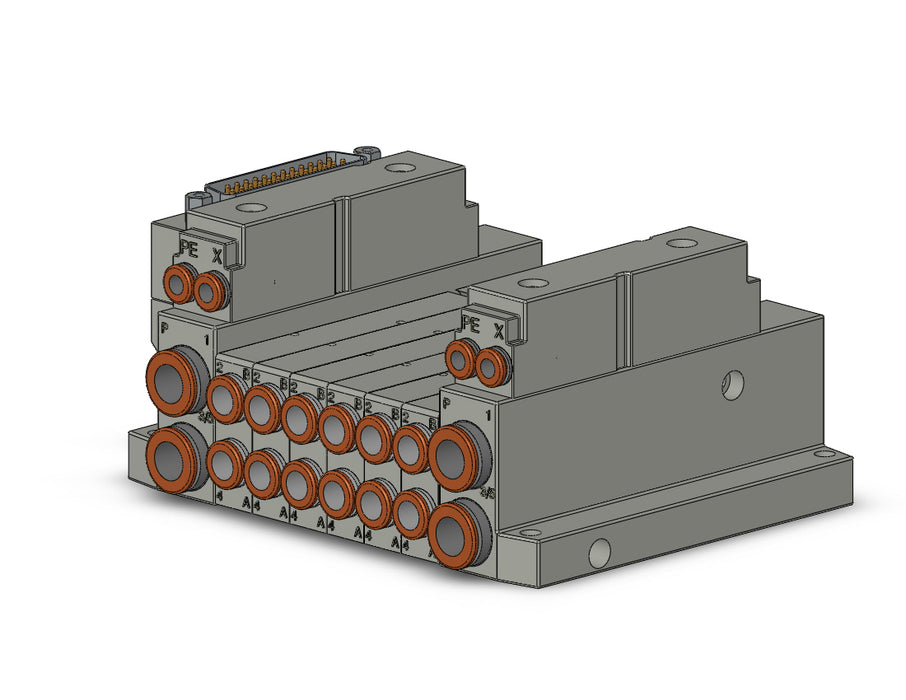 SS5V1-10FD1-06BR-C6 5 Port Solenoid Valve Manifold