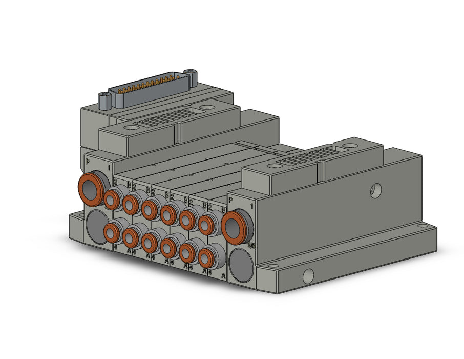 SS5V1-10FD1-06BS-N3 5 Port Solenoid Valve Manifold