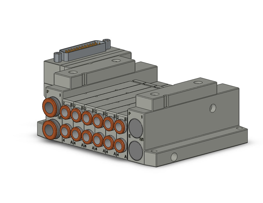 SS5V1-10FD1-06D-C6 5 Port Solenoid Valve Manifold