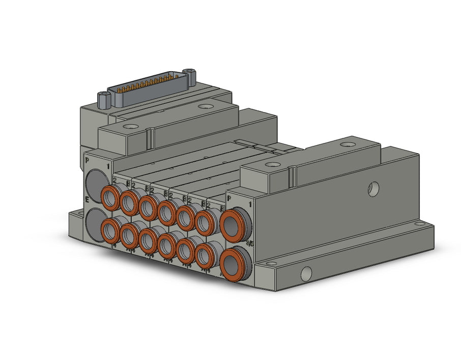 SS5V1-10FD1-06U-N7 5 Port Solenoid Valve Manifold