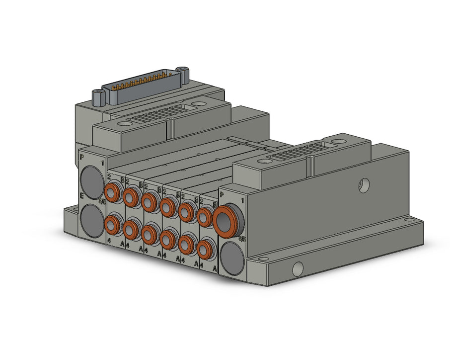 SS5V1-10FD1-06US-C4 5 Port Solenoid Valve Manifold