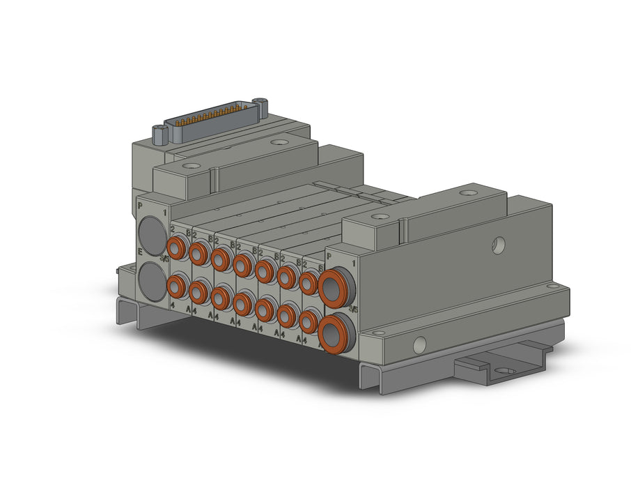 SS5V1-10FD1-07U-C4-D 5 Port Solenoid Valve Manifold