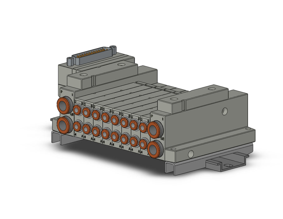 SS5V1-10FD1-08B-C4-D 5 Port Solenoid Valve Manifold