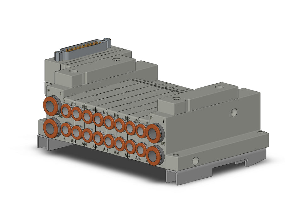 SS5V1-10FD1-08B-C6-D0 5 Port Solenoid Valve Manifold