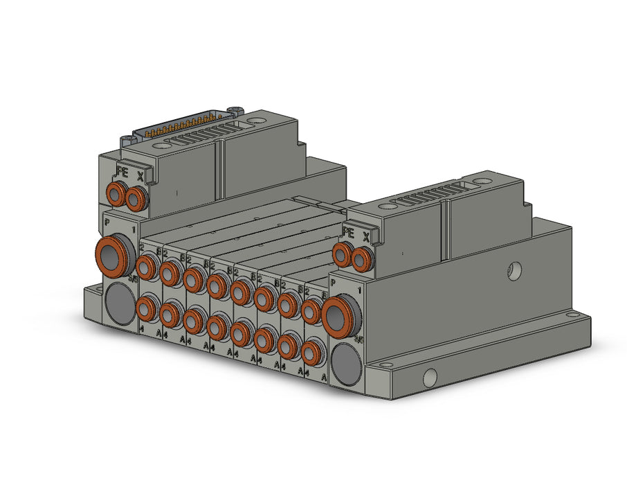 SS5V1-10FD1-08BRS-C4 5 Port Solenoid Valve Manifold
