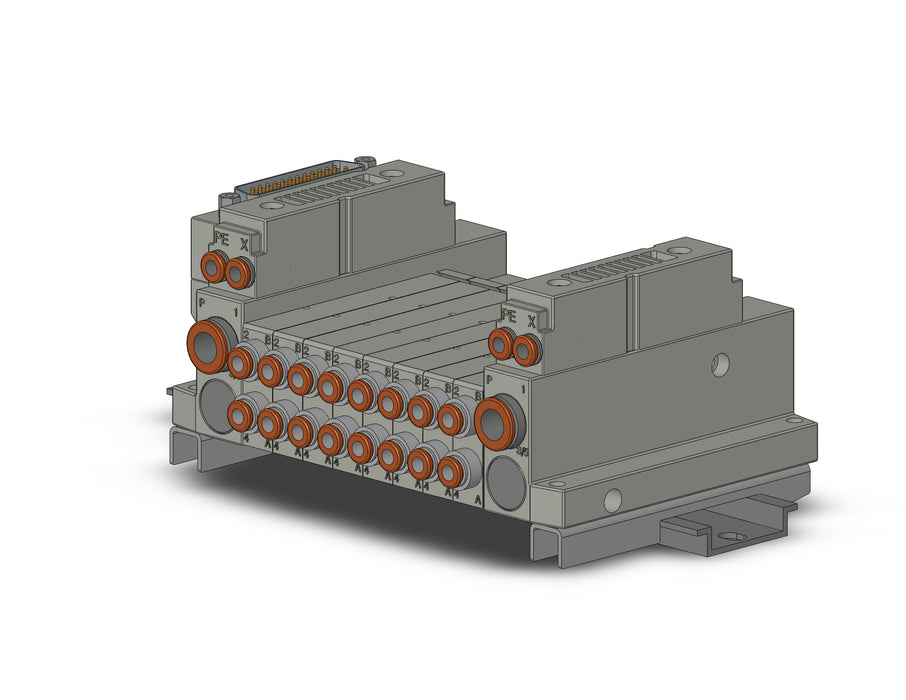 SS5V1-10FD1-08BRS-N3-D 5 Port Solenoid Valve Manifold