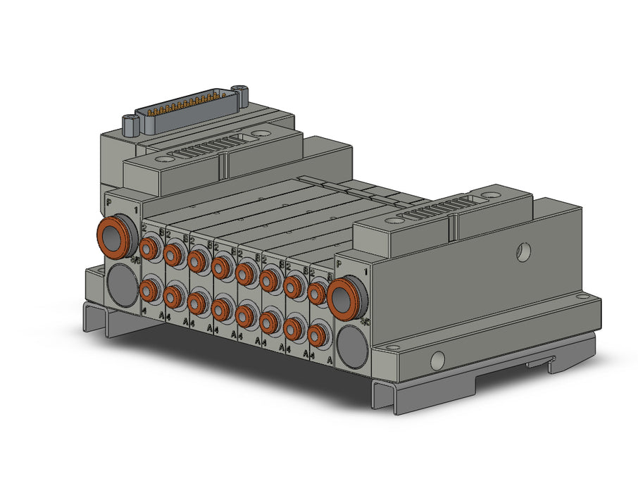 SS5V1-10FD1-08BS-C3-D0 5 Port Solenoid Valve Manifold