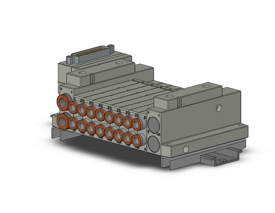 SS5V1-10FD1-08D-N7-D 5 Port Solenoid Valve Manifold