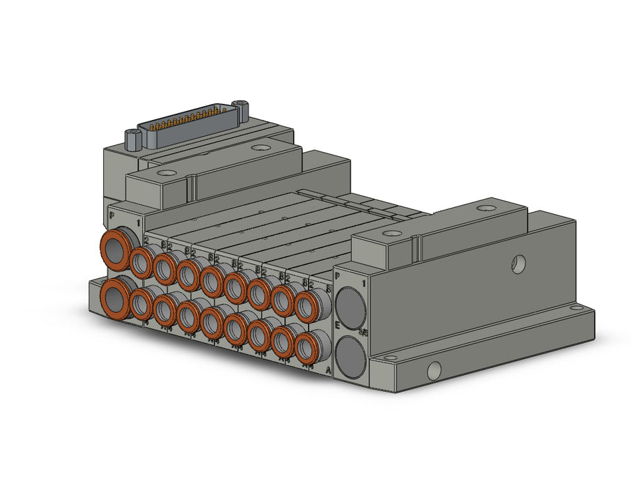 SS5V1-10FD1-08D-N7 5 Port Solenoid Valve Manifold