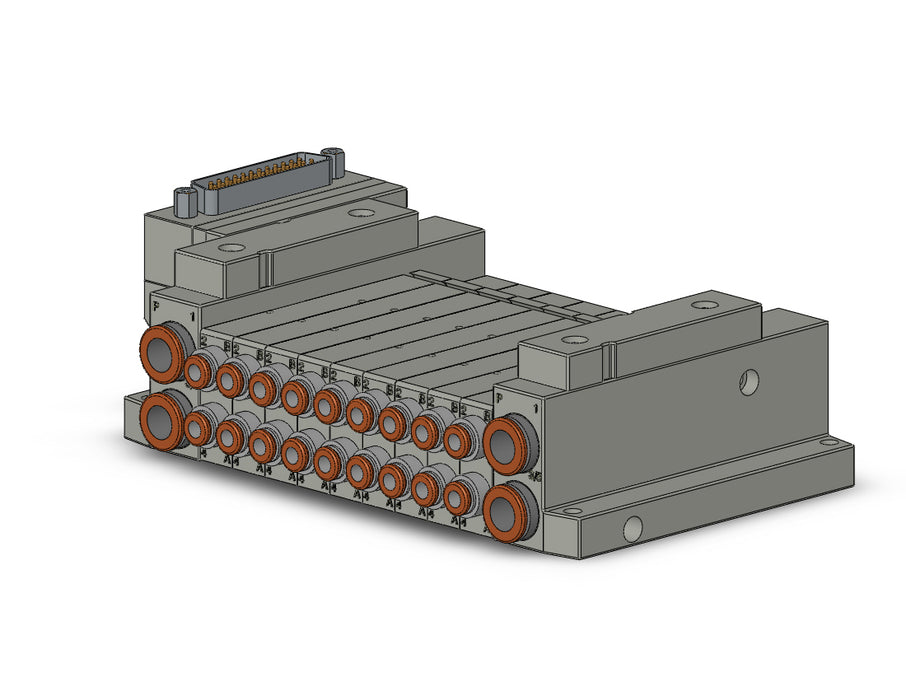 SS5V1-10FD1-09B-N3 5 Port Solenoid Valve Manifold
