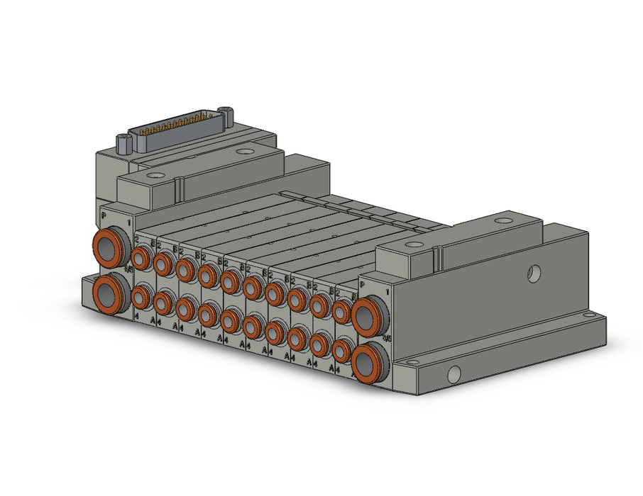 SS5V1-10FD1-10B-C4 5 Port Solenoid Valve Manifold