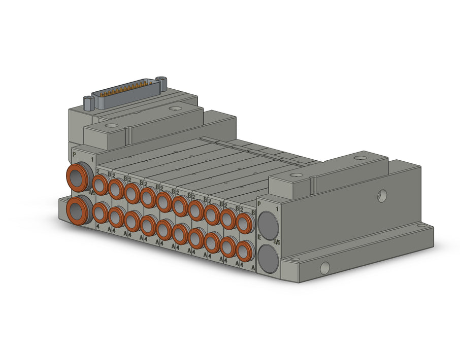 SS5V1-10FD1-10D-C6 5 Port Solenoid Valve Manifold