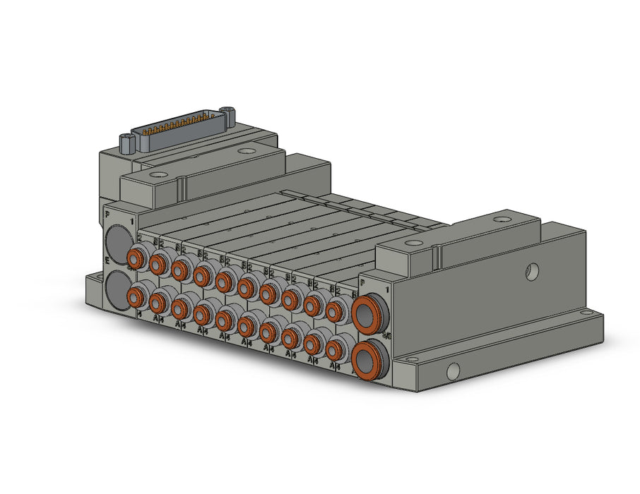 SS5V1-10FD1-10U-N1 5 Port Solenoid Valve Manifold