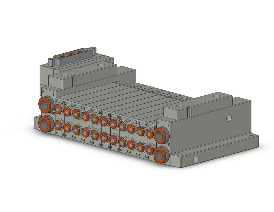SS5V1-10FD1-11B-C4 5 Port Solenoid Valve Manifold