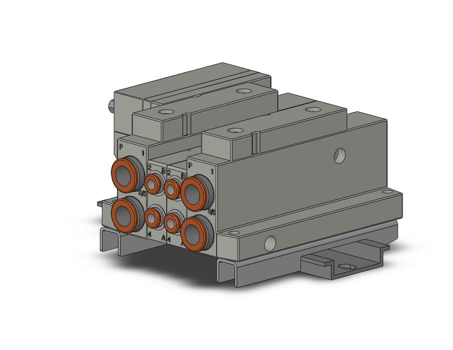 SS5V1-10FD2-02B-C4-D 5 Port Solenoid Valve Manifold