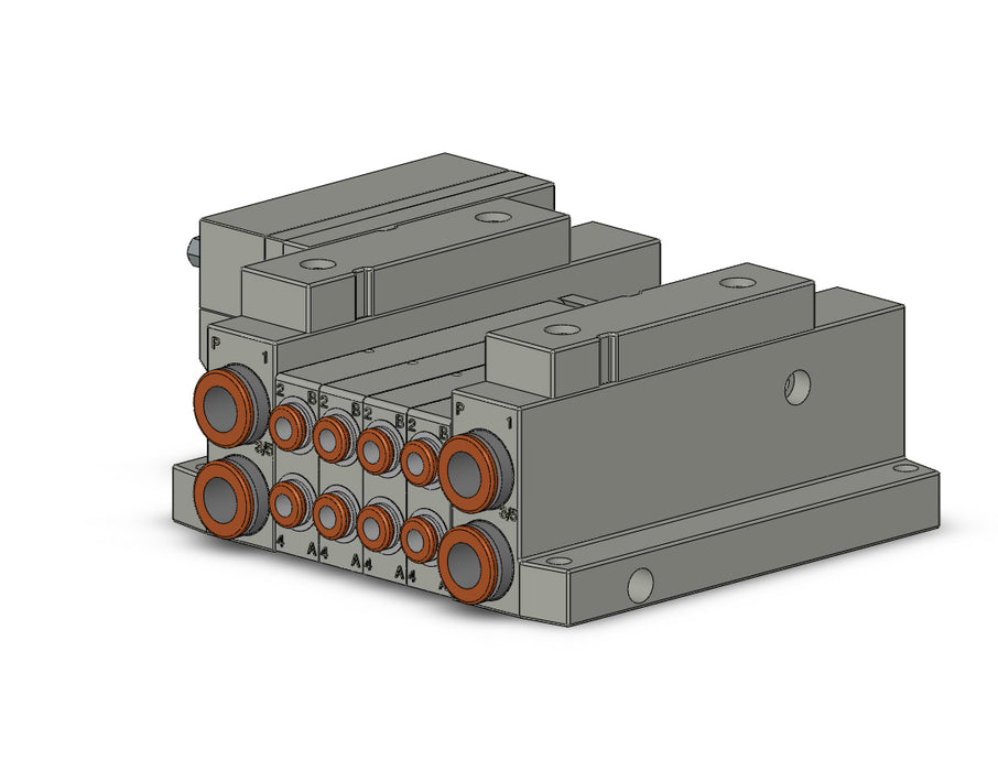 SS5V1-10FD2-04B-C4 5 Port Solenoid Valve Manifold