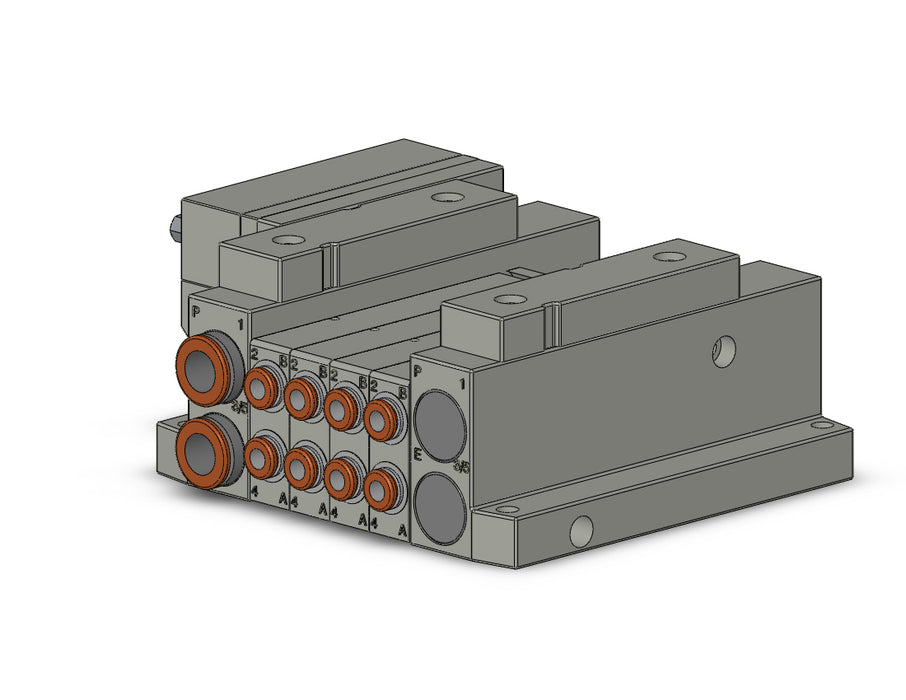 SS5V1-10FD2-04D-C4 5 Port Solenoid Valve Manifold