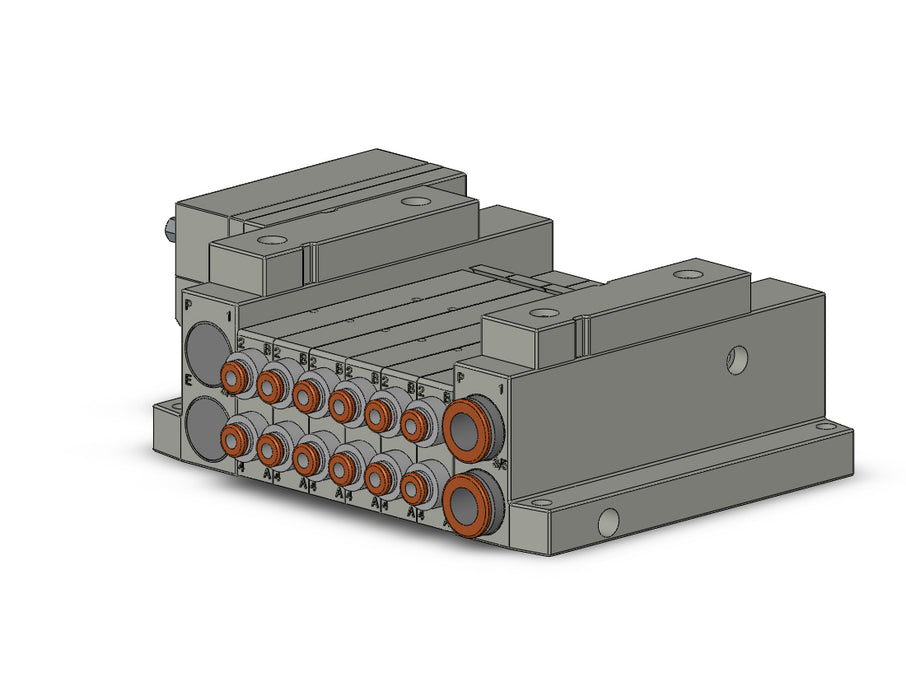 SS5V1-10FD2-06U-N1 5 Port Solenoid Valve Manifold
