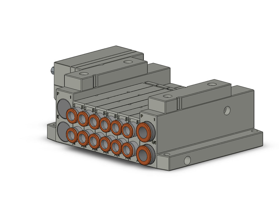 SS5V1-10FD2-06U-N7 5 Port Solenoid Valve Manifold