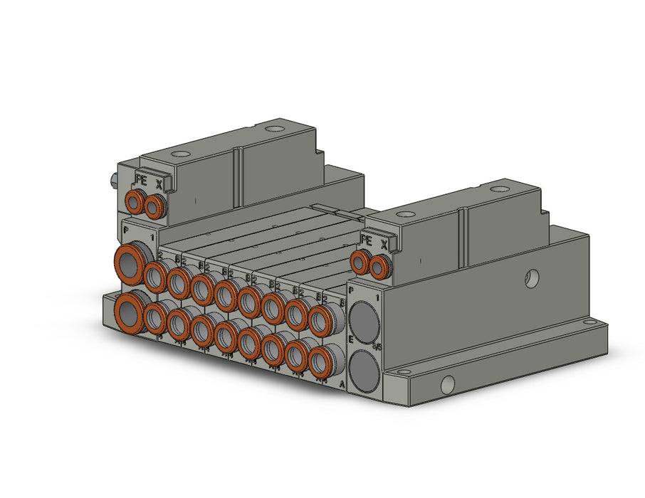 SS5V1-10FD2-08DR-N7 5 Port Solenoid Valve Manifold